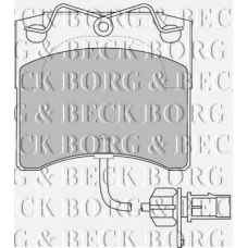 BBP1702 BORG & BECK Комплект тормозных колодок, дисковый тормоз