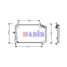 352080N AKS DASIS Конденсатор, кондиционер