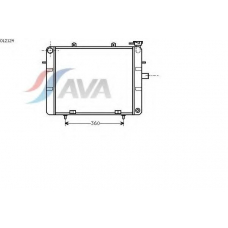 OL2124 AVA Радиатор, охлаждение двигателя