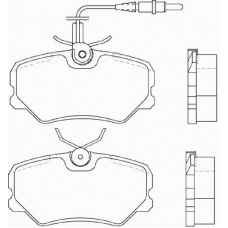 P 61 035 BREMBO Комплект тормозных колодок, дисковый тормоз