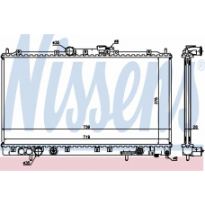 62869A NISSENS Радиатор, охлаждение двигателя