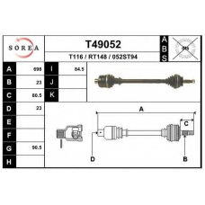 T49052 EAI Приводной вал