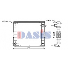 400290N AKS DASIS Радиатор, охлаждение двигателя