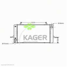 31-3192 KAGER Радиатор, охлаждение двигателя