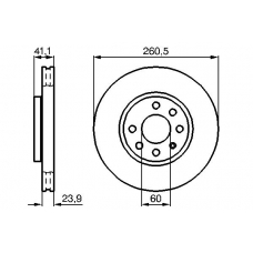 0 986 478 730 BOSCH Тормозной диск