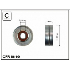 66-90 CAFFARO Натяжной ролик, поликлиновой  ремень