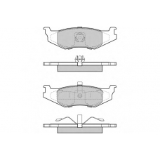 12-1390 E.T.F. Комплект тормозных колодок, дисковый тормоз
