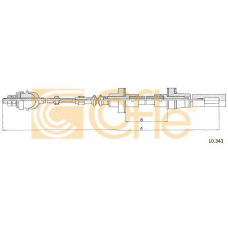 10.343 COFLE Трос, управление сцеплением