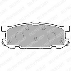 LP1762 DELPHI Комплект тормозных колодок, дисковый тормоз