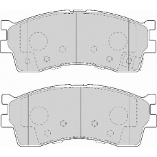 FD7108A NECTO Комплект тормозных колодок, дисковый тормоз