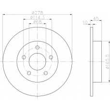 8DD 355 110-391 HELLA PAGID Тормозной диск