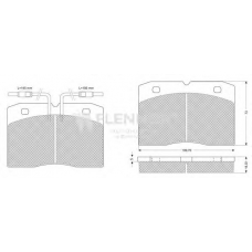 FB211059 FLENNOR Комплект тормозных колодок, дисковый тормоз