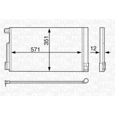 350203611000 MAGNETI MARELLI Конденсатор, кондиционер