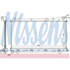 67706A NISSENS Радиатор, охлаждение двигателя