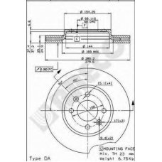 BS 7979 BRECO Тормозной диск