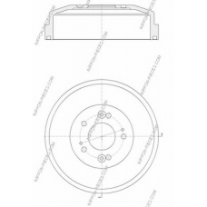 K340A01 NPS Тормозной барабан