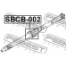 SBCB-002 FEBEST Подшипник, промежуточный подшипник карданного вала
