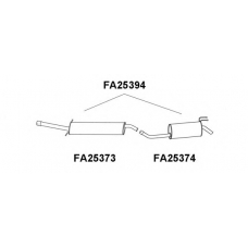 FA25394 VENEPORTE Глушитель выхлопных газов конечный