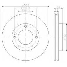 8DD 355 112-811 HELLA Тормозной диск