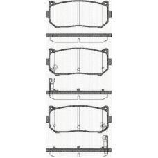 8110 18003 TRISCAN Комплект тормозных колодок, дисковый тормоз