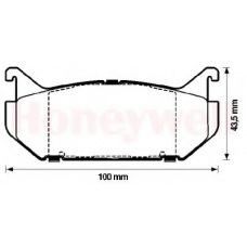 572161B BENDIX Комплект тормозных колодок, дисковый тормоз