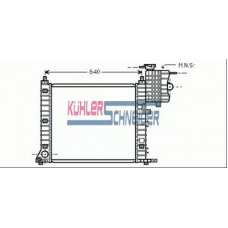 0300791 KUHLER SCHNEIDER Радиатор, охлаждение двигател