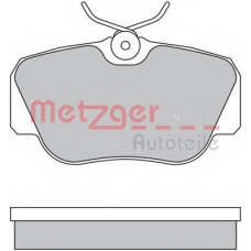 1170266 METZGER Комплект тормозных колодок, дисковый тормоз