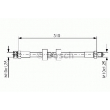 1 987 476 240 BOSCH Тормозной шланг