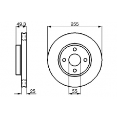 0 986 479 084 BOSCH Тормозной диск