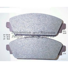 H026-08 ASHUKI Комплект тормозных колодок, дисковый тормоз