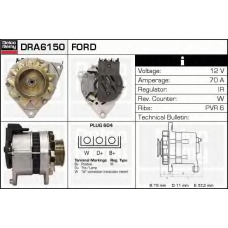 DRA6150 DELCO REMY Генератор