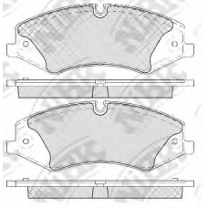 PN0488W NiBK Комплект тормозных колодок, дисковый тормоз