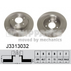 J3313032 NIPPARTS Тормозной диск