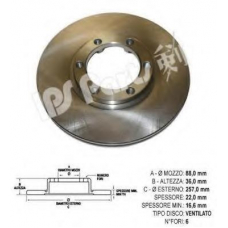 IBT-1909 IPS Parts Тормозной диск