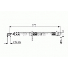 1 987 481 297 BOSCH Тормозной шланг