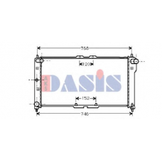 111160N AKS DASIS Радиатор, охлаждение двигателя
