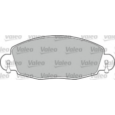 598432 VALEO Комплект тормозных колодок, дисковый тормоз