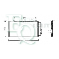 CO0190 EQUAL QUALITY Конденсатор, кондиционер