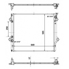 56104 NRF Радиатор, охлаждение двигателя