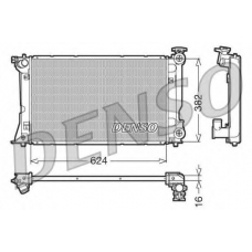 DRM50018 DENSO Радиатор, охлаждение двигателя