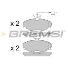BP3510 BREMSI Комплект тормозных колодок, дисковый тормоз