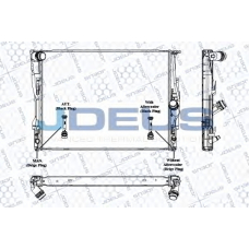 RA0050660 JDEUS Радиатор, охлаждение двигателя