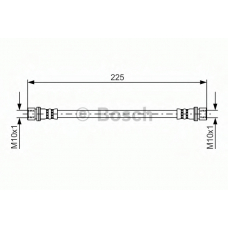 1 987 481 411 BOSCH Тормозной шланг