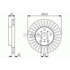 0 986 479 T65 BOSCH Тормозной диск