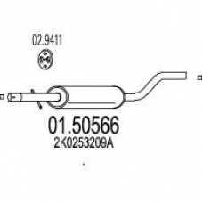 01.50566 MTS Средний глушитель выхлопных газов