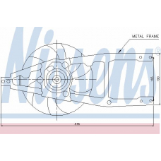 85134 NISSENS Вентилятор, охлаждение двигателя