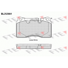 BL2529A1 FTE Комплект тормозных колодок, дисковый тормоз