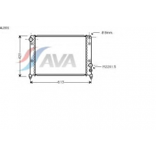 AL2031 AVA Радиатор, охлаждение двигателя