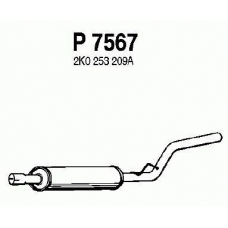 P7567 FENNO Средний глушитель выхлопных газов