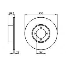 0 986 478 147 BOSCH Тормозной диск